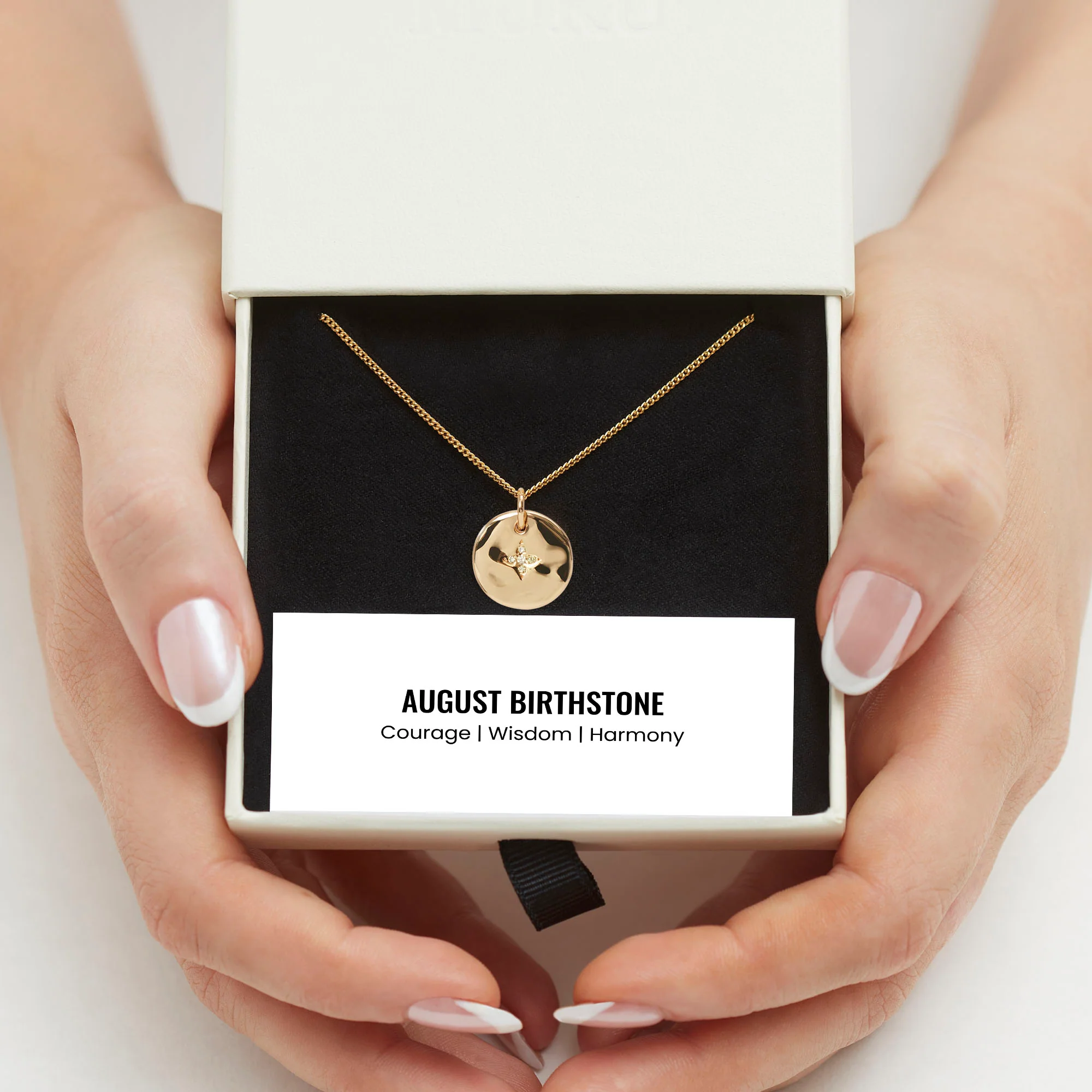August Birthstone Necklace - Image 6