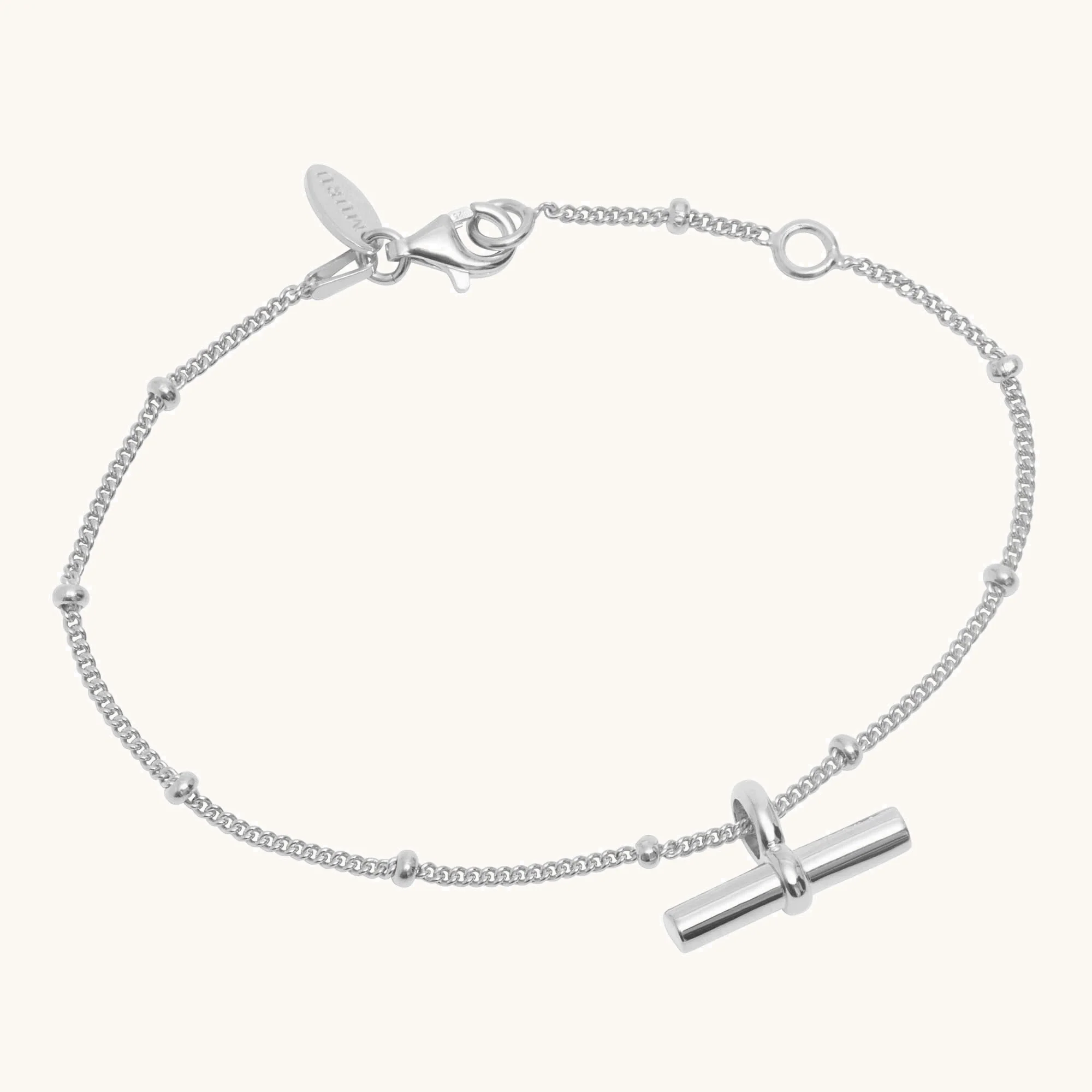 T-Bar Bracelet Silver