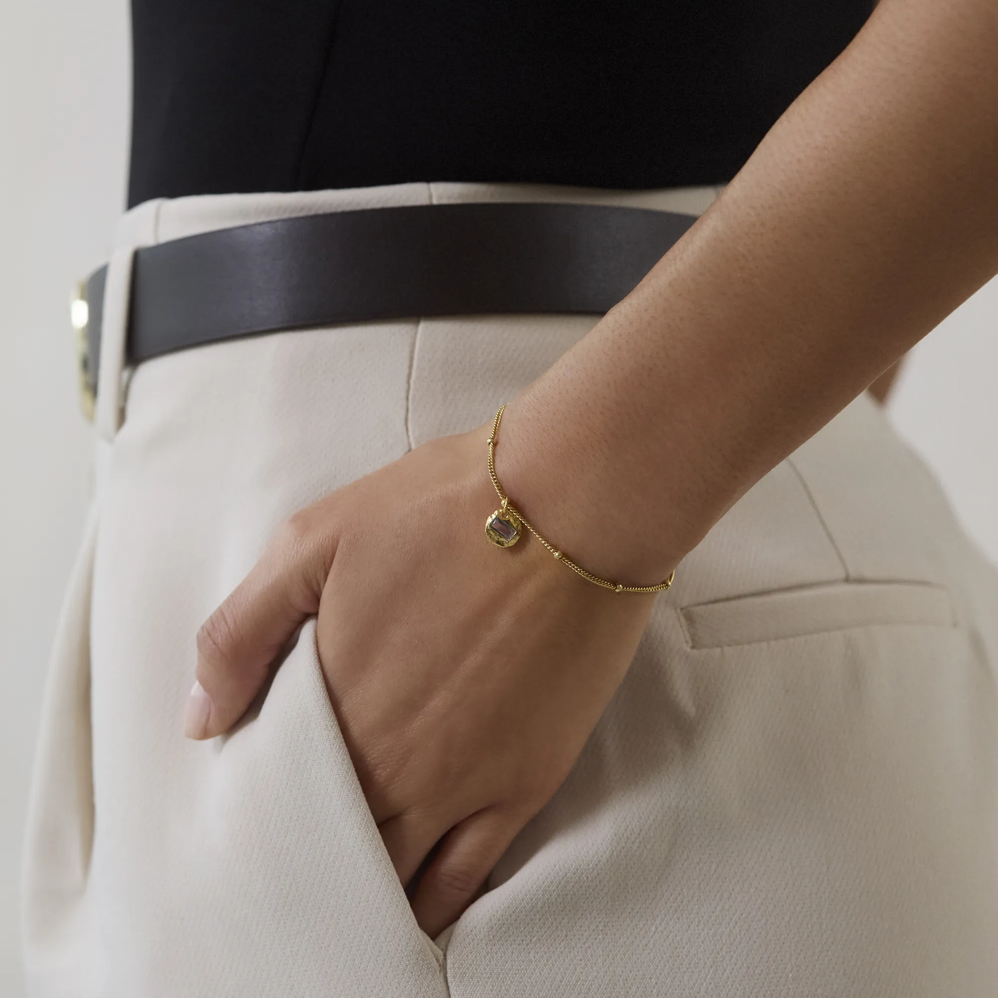 Birthstone Bracelet Gold - Image 2