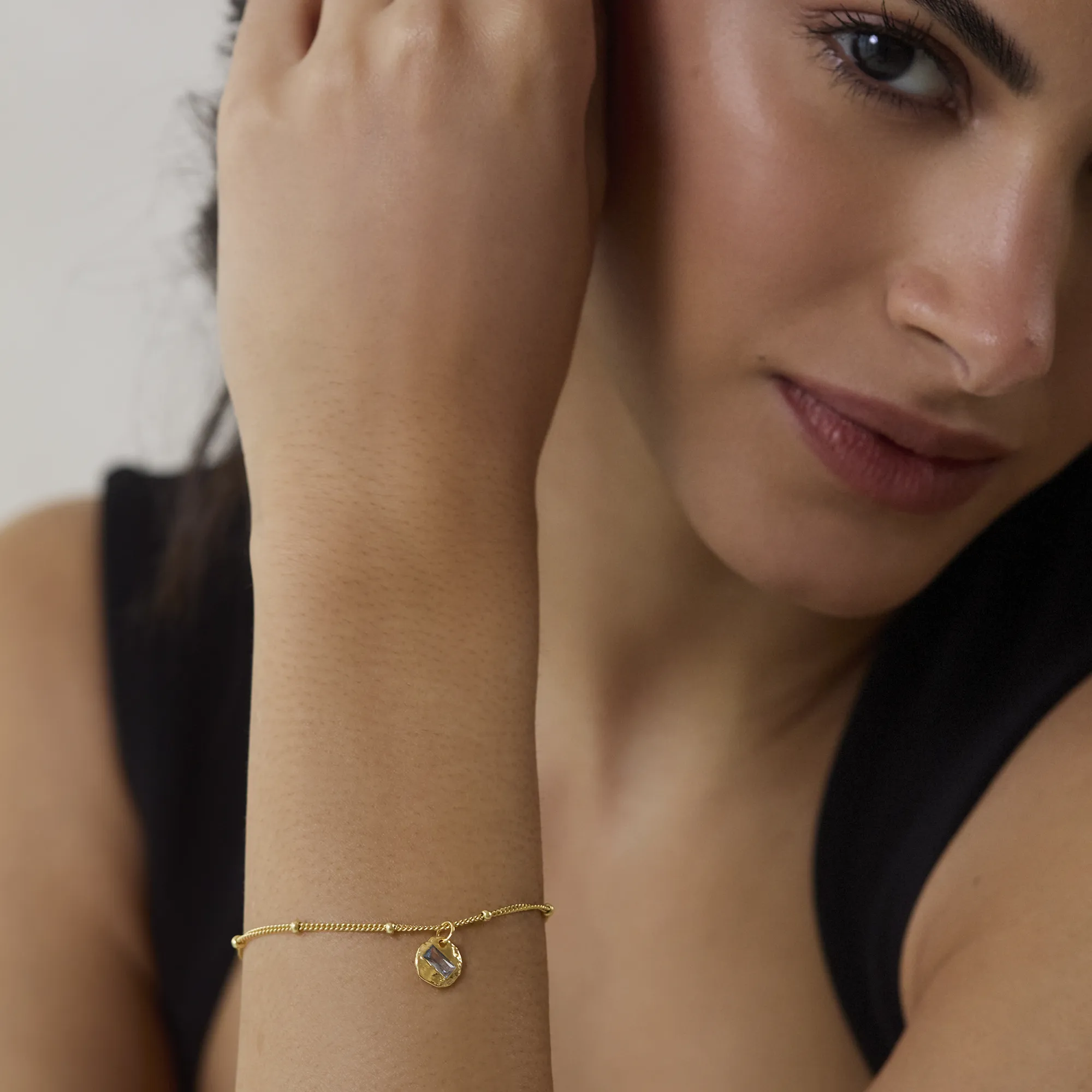 Birthstone Bracelet Gold - Image 4