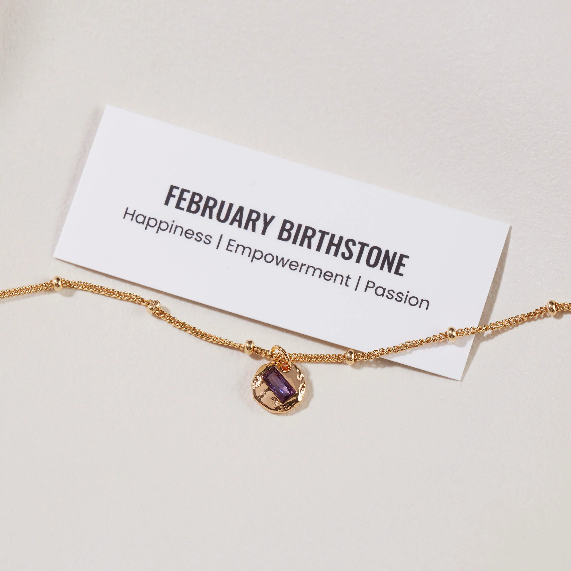 Birthstone Bracelet Silver - Image 3