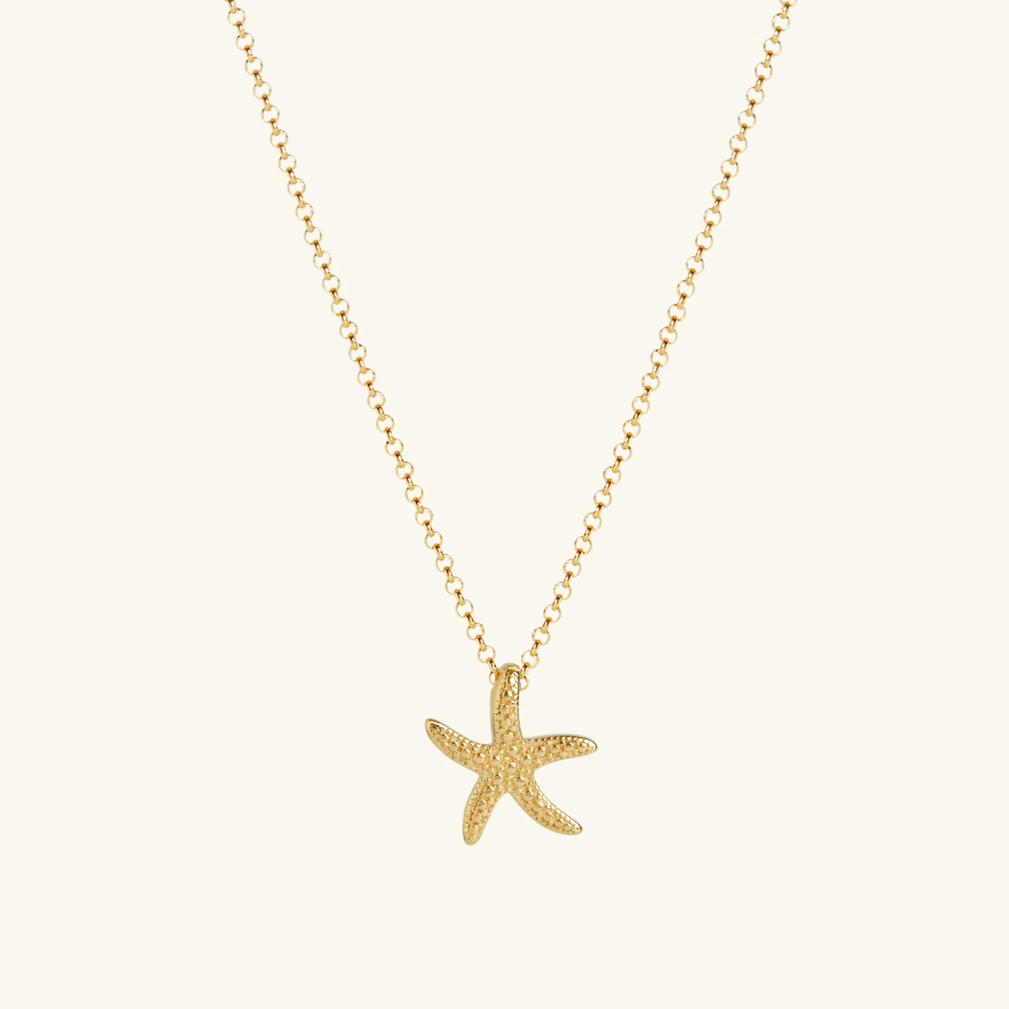Starfish Necklace Gold