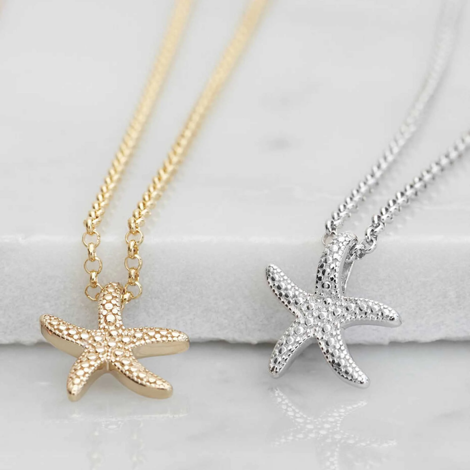 Starfish Necklace Gold - Image 3