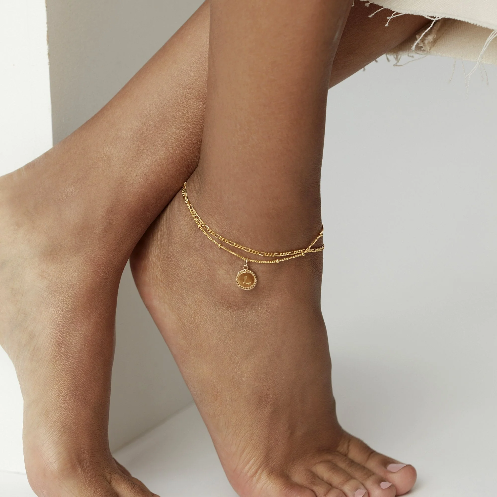 Figaro Anklet Gold - Image 4