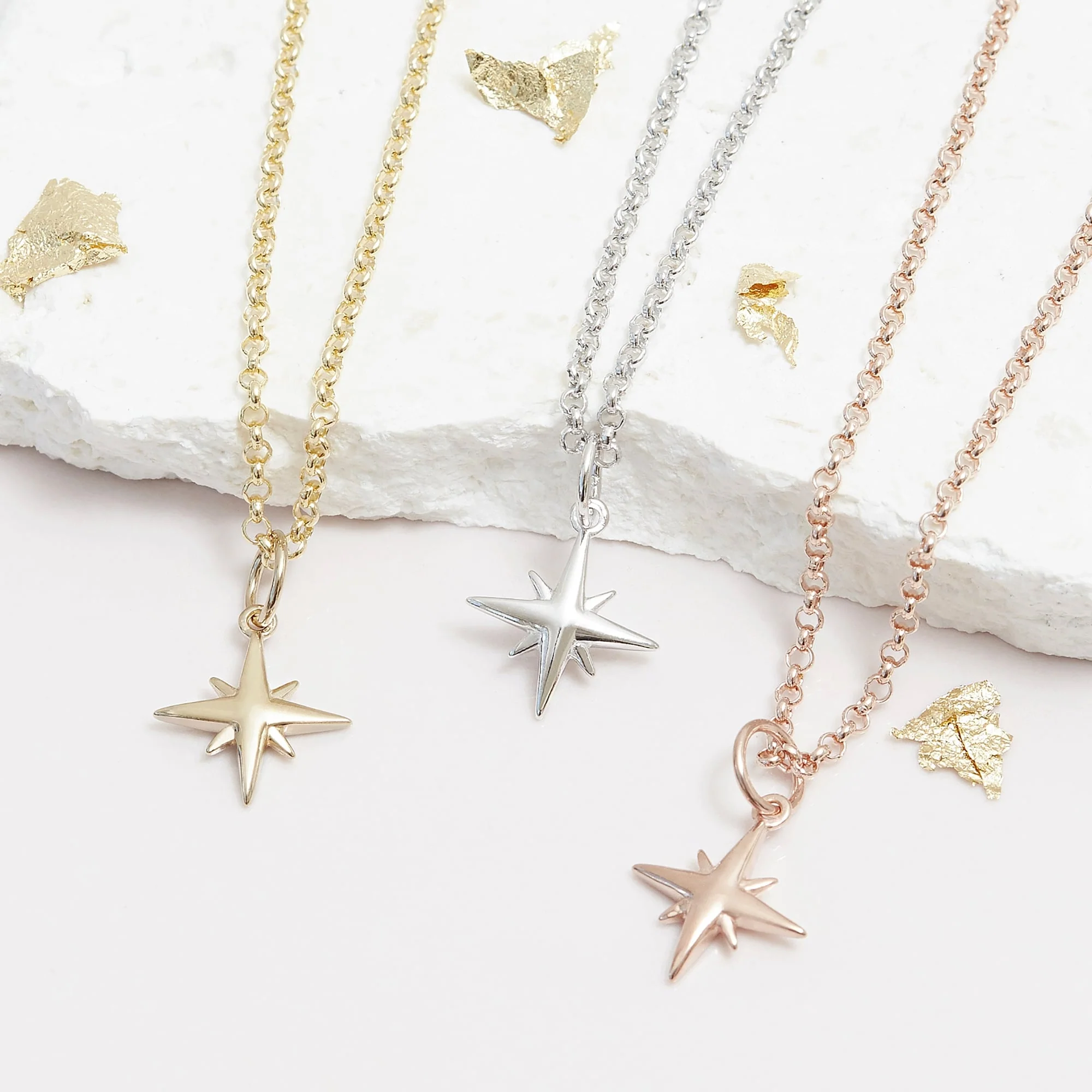 Tiny Star Necklace Gold - Image 3
