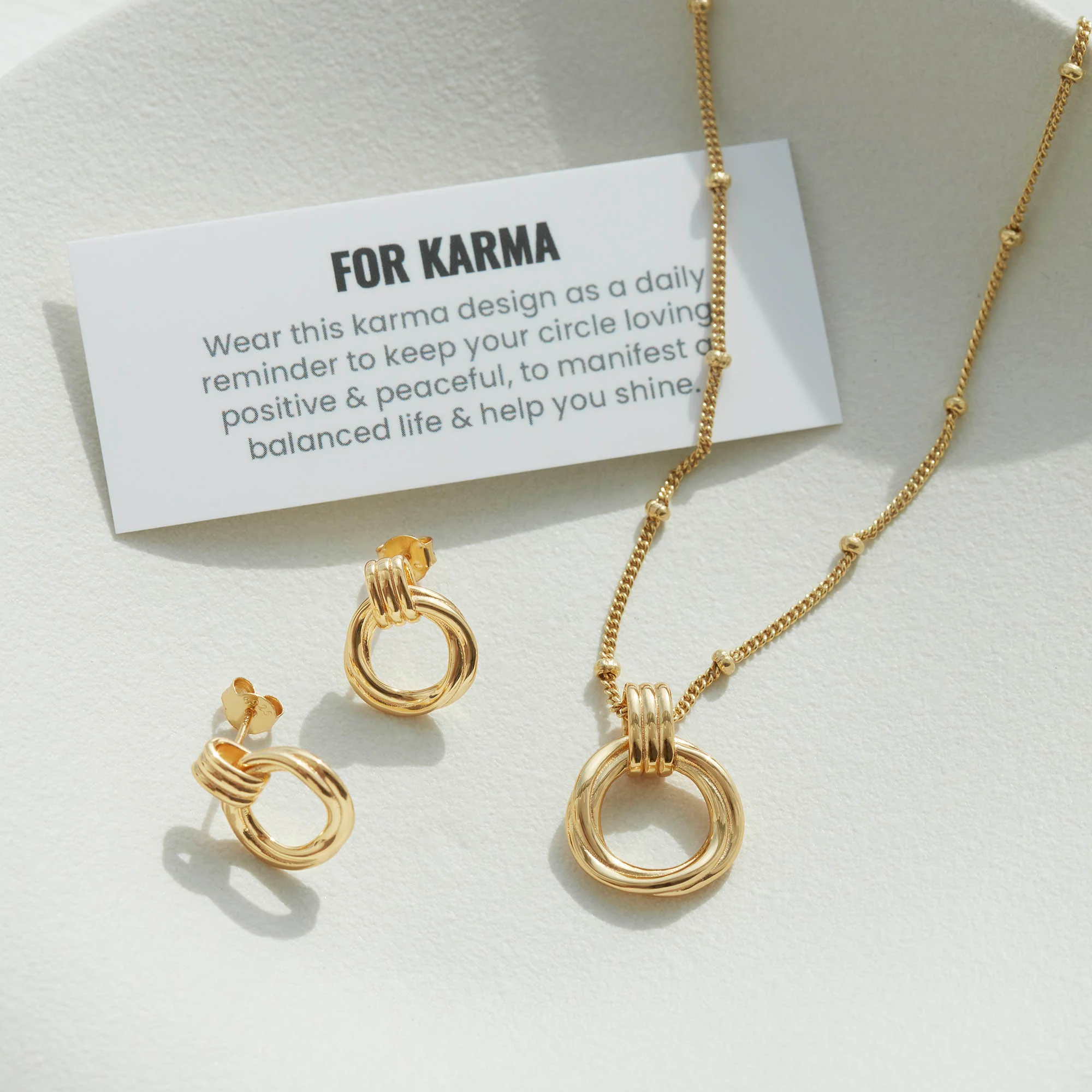 Karma Necklace Silver - Image 5