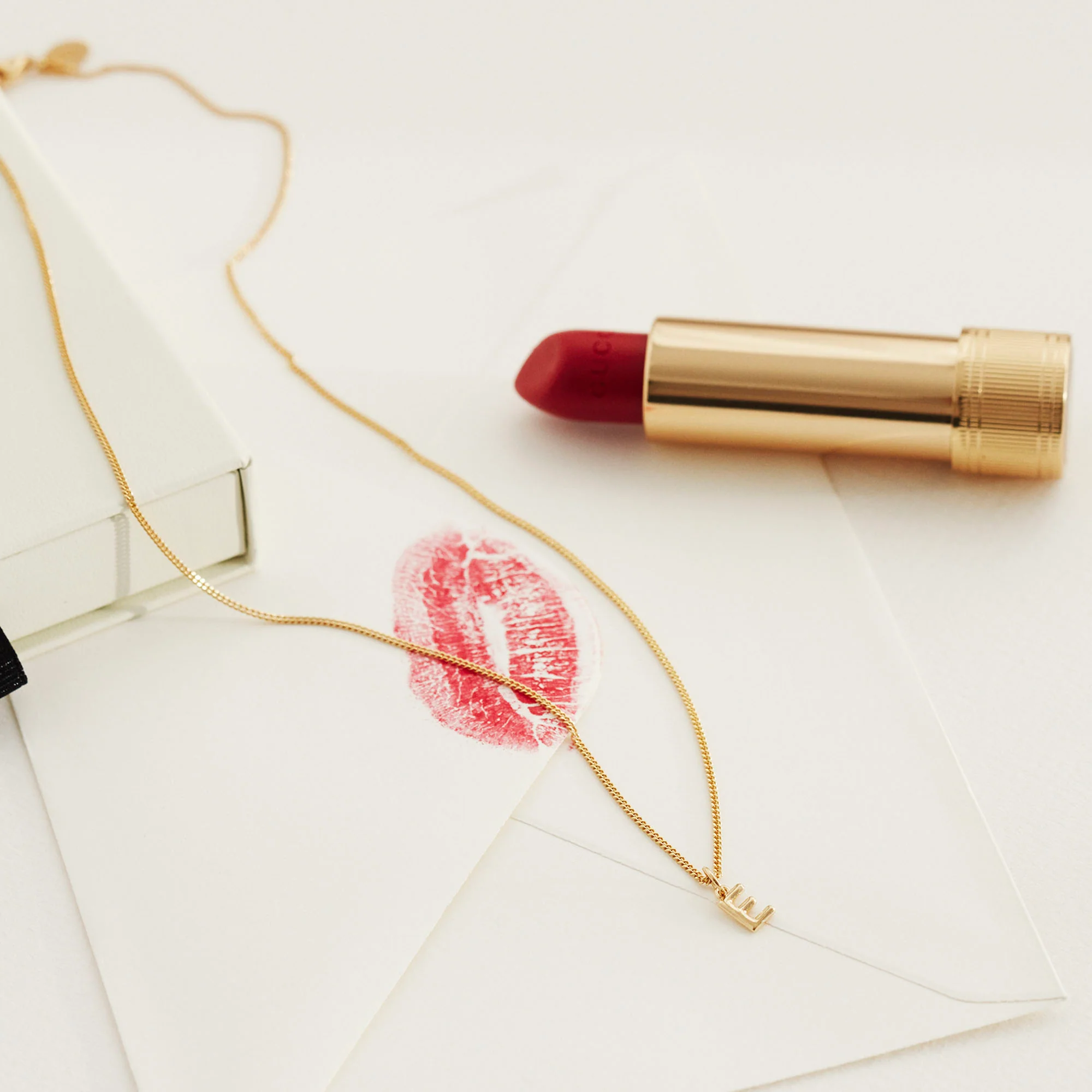 Little Love Letter Pendant Gold - Image 4