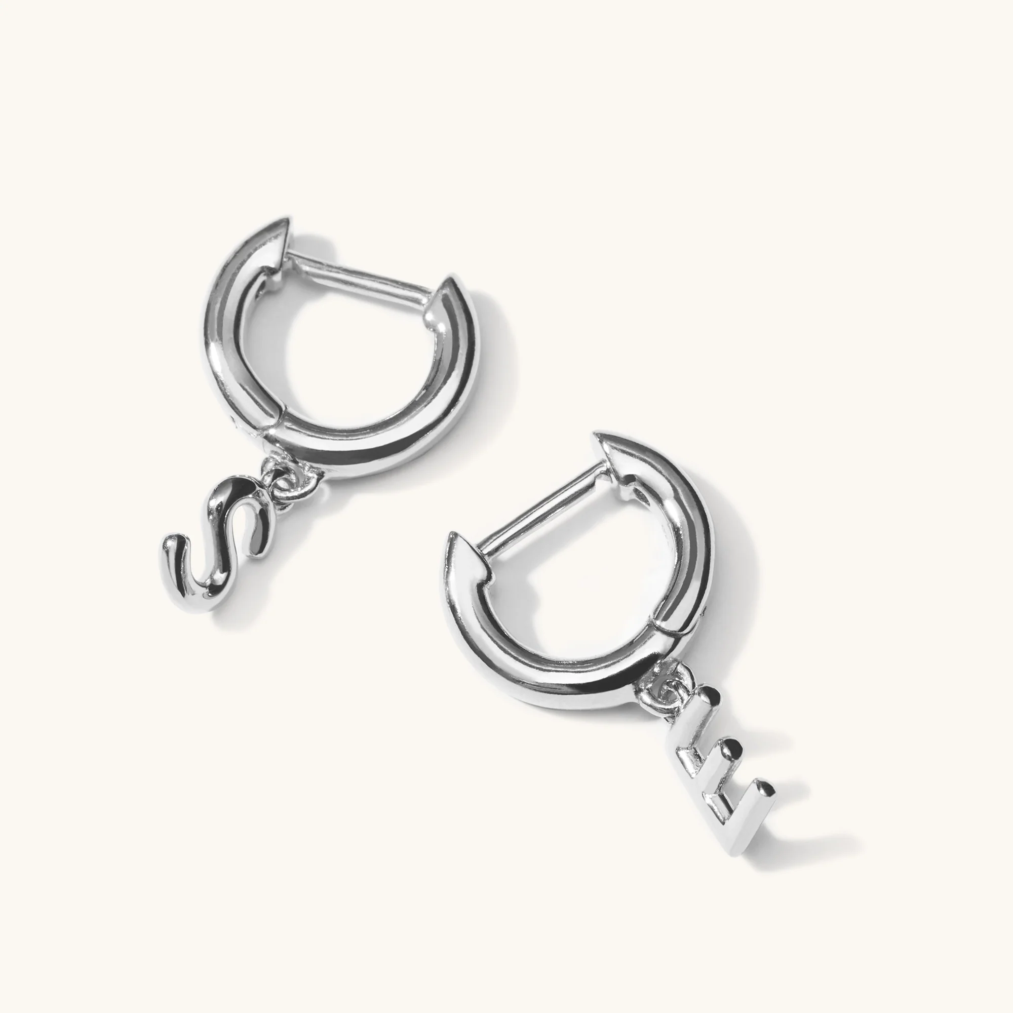 Love Letter Hoops Silver - Image 4