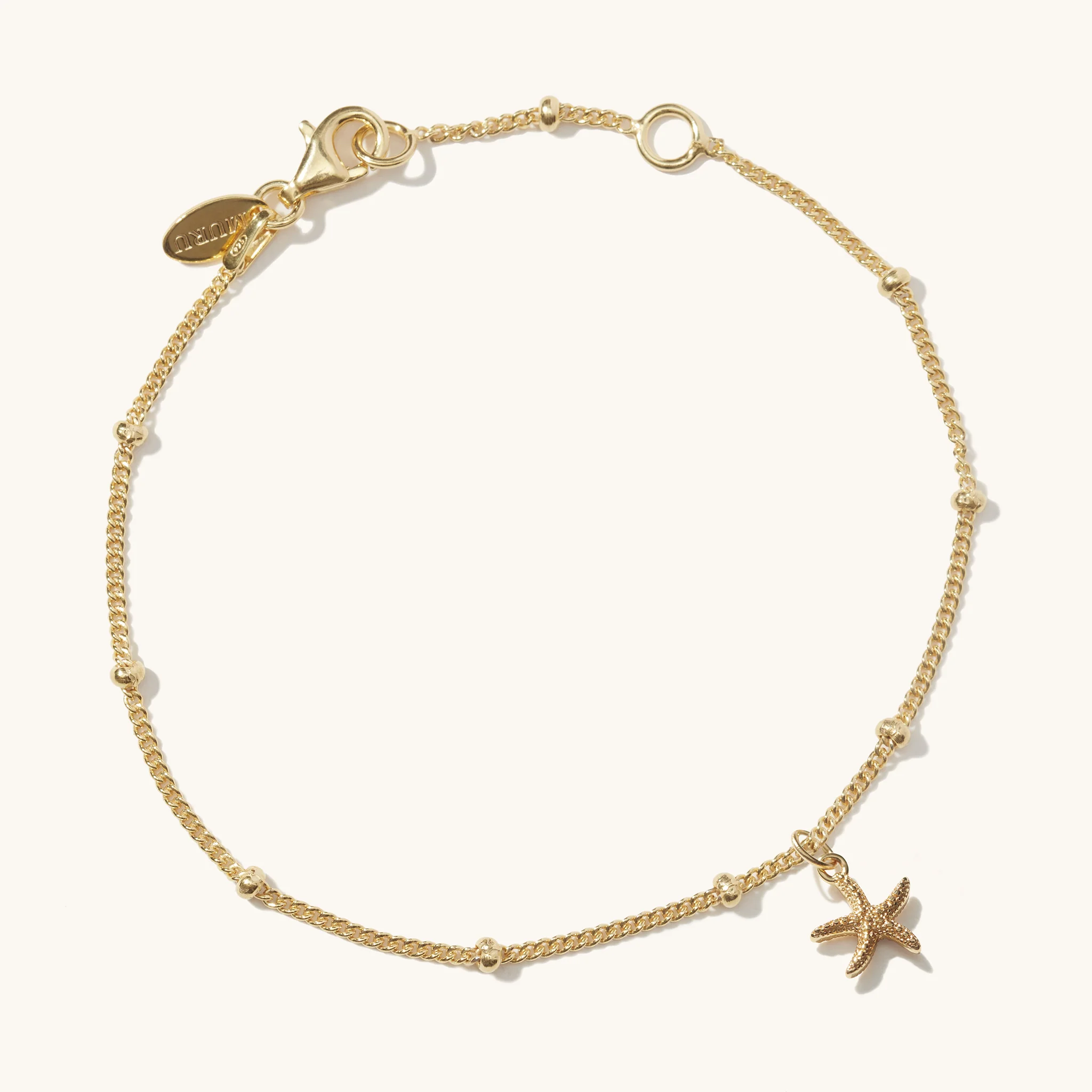 Mini Starfish Bracelet Gold