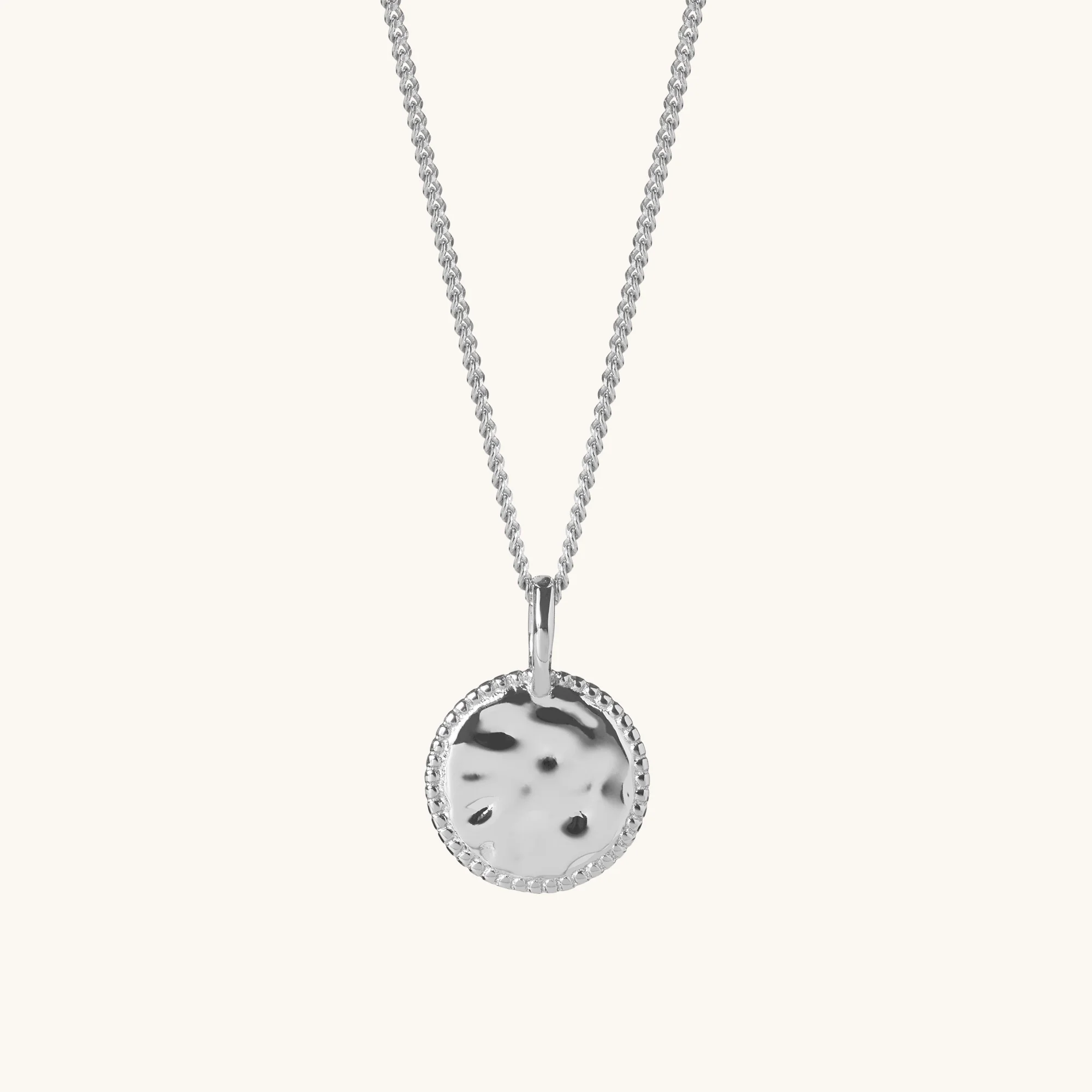 Mini Sun Necklace Silver