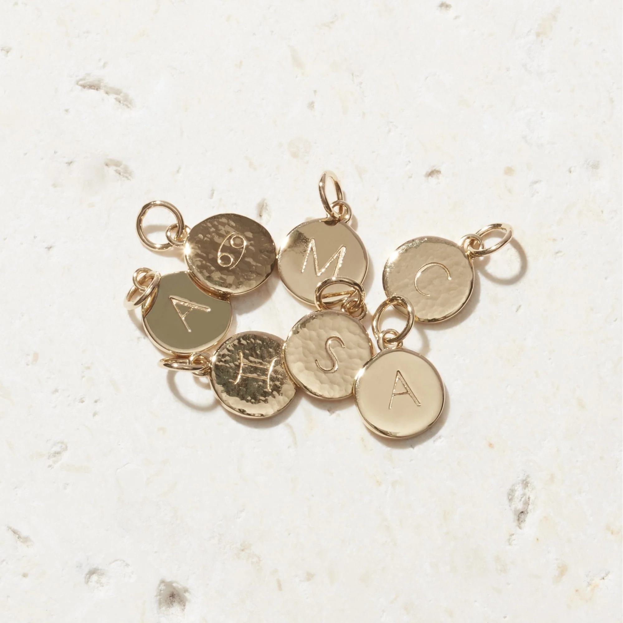 Mother and Child Discs Necklace Gold - Image 3