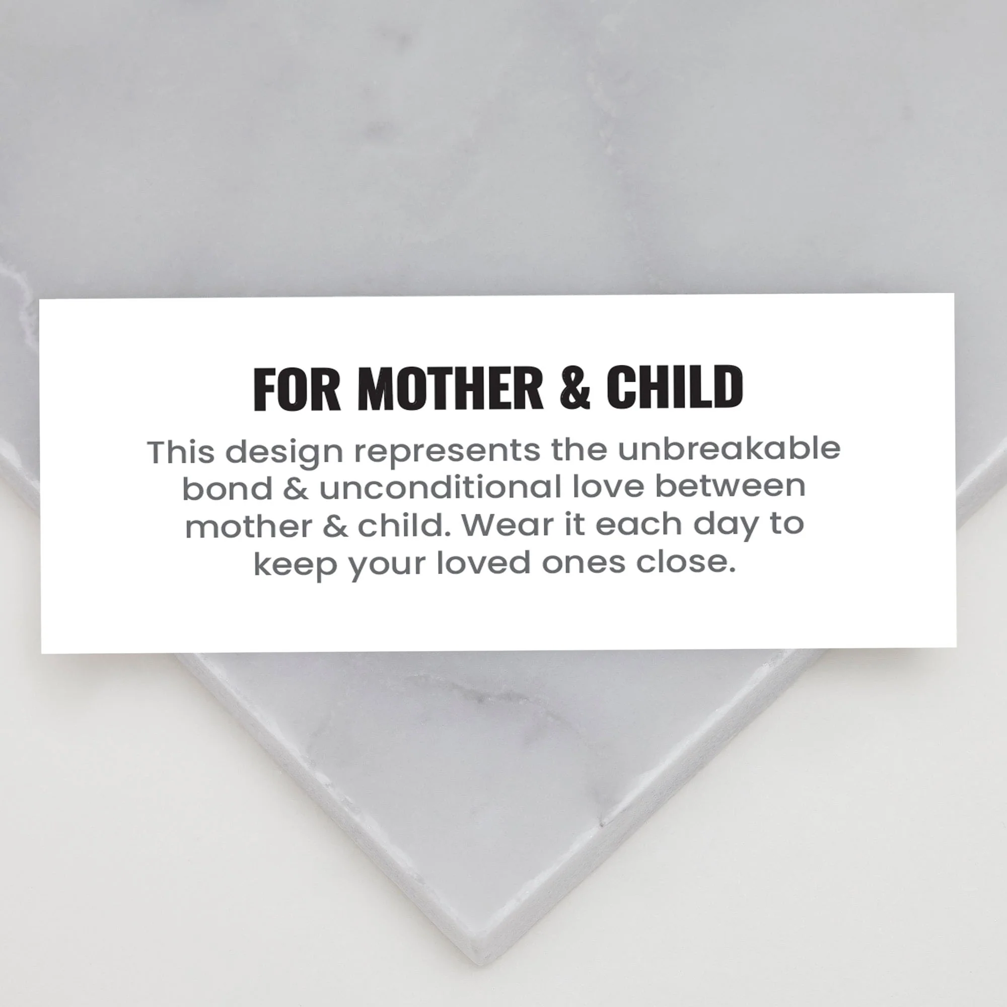 Mother and Child Mini Necklace Silver - Image 4
