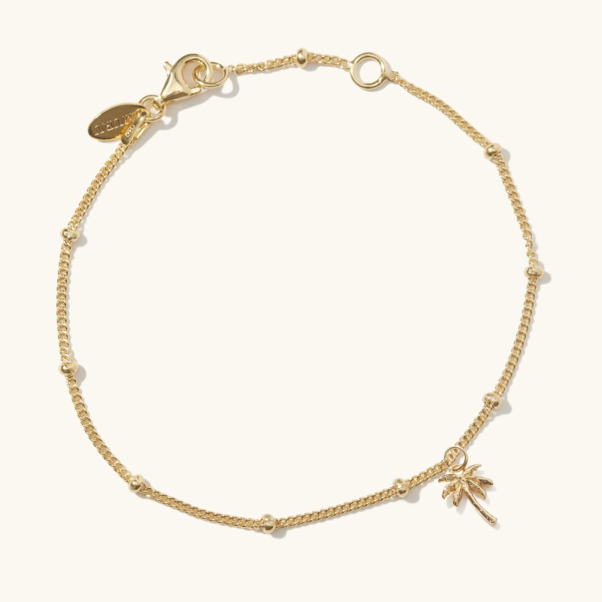 Palm Tree Bracelet Gold