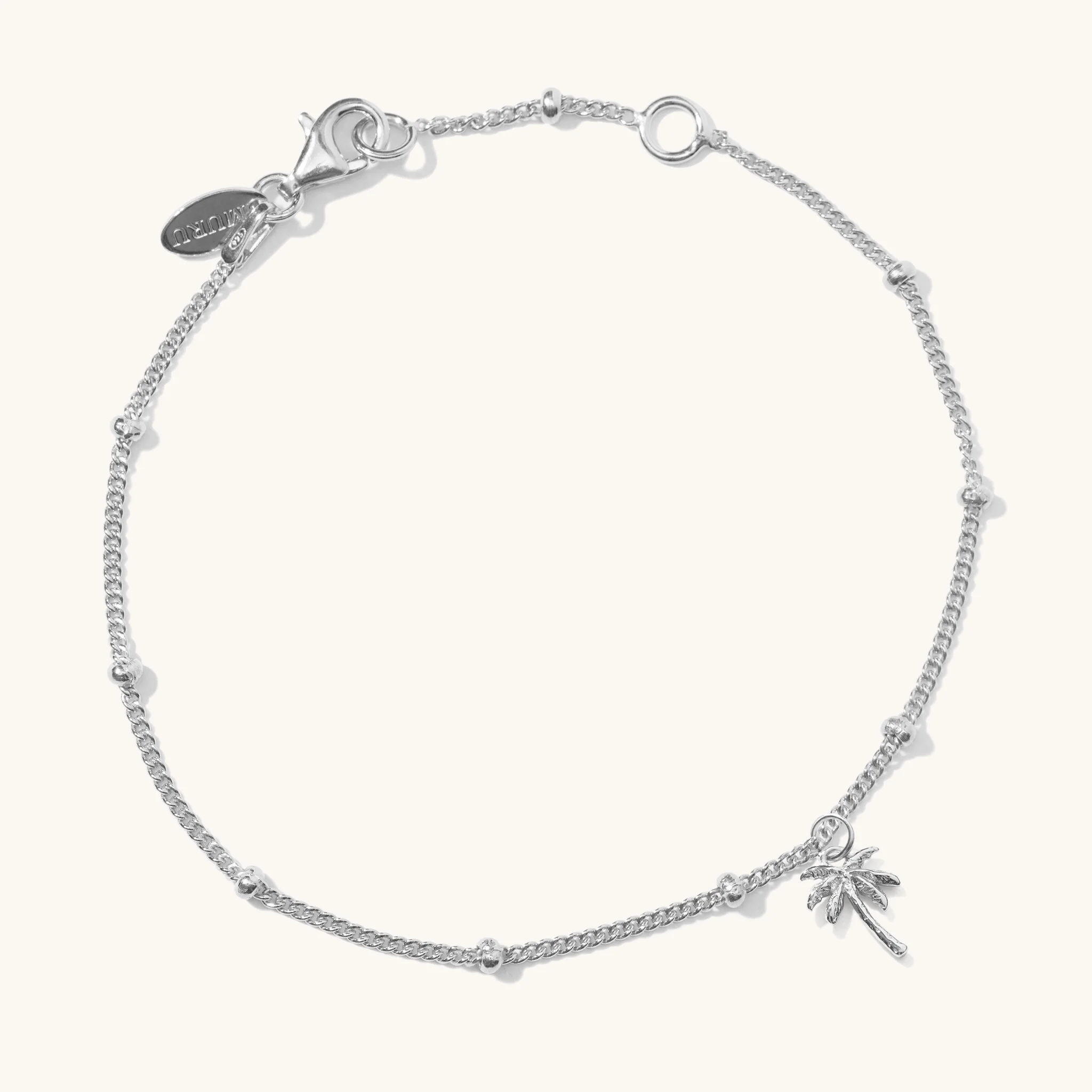 Palm Tree Bracelet Silver