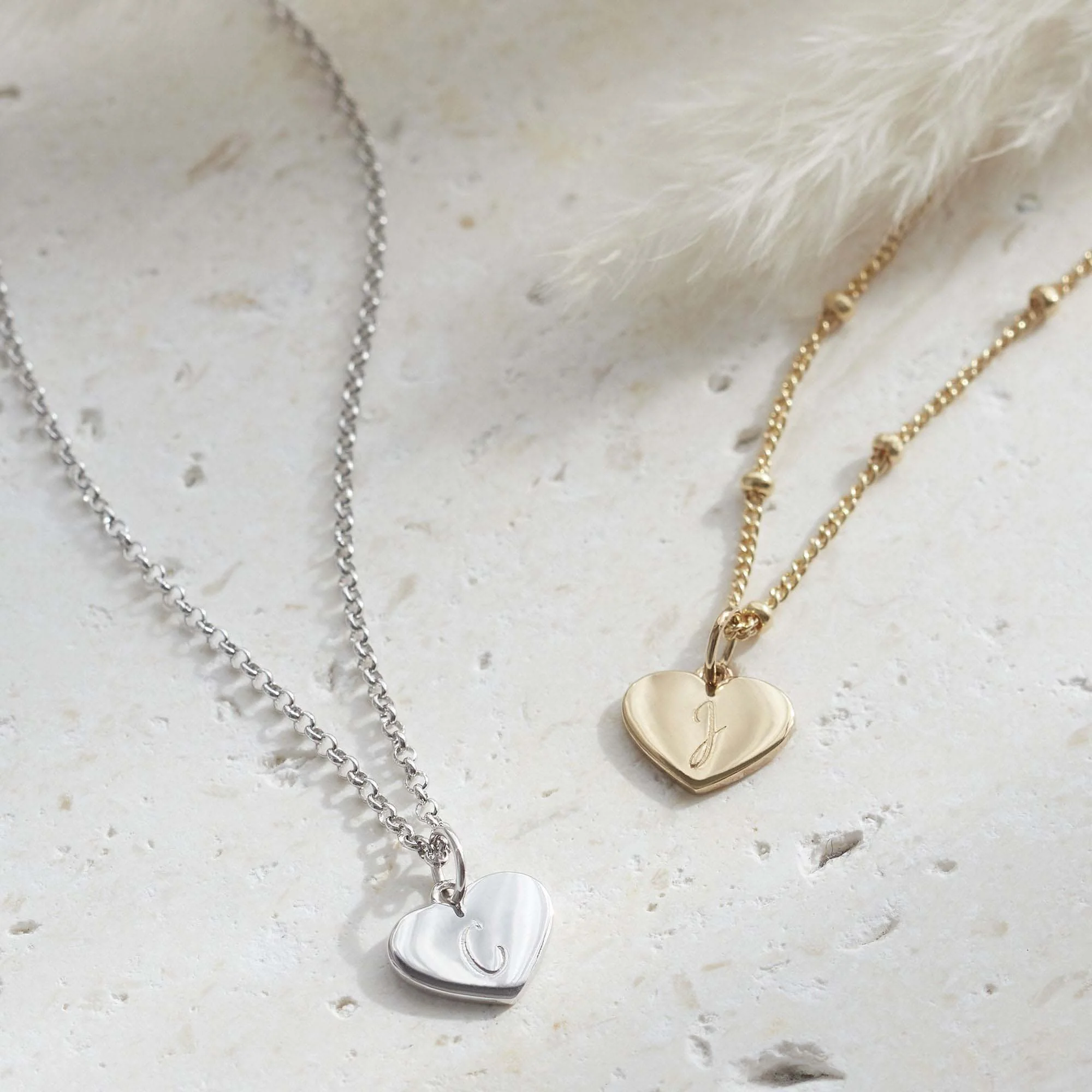 Personalised Heart Pendant Silver - Image 2