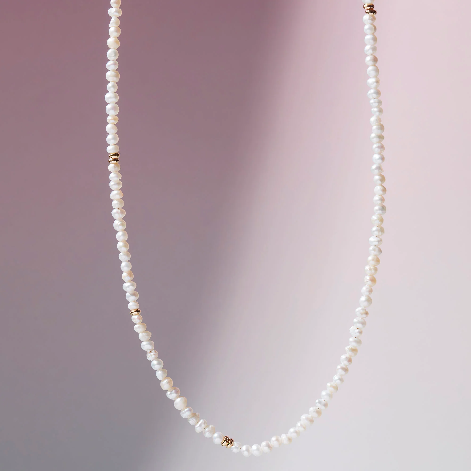 Pearl Necklace Gold - Image 6