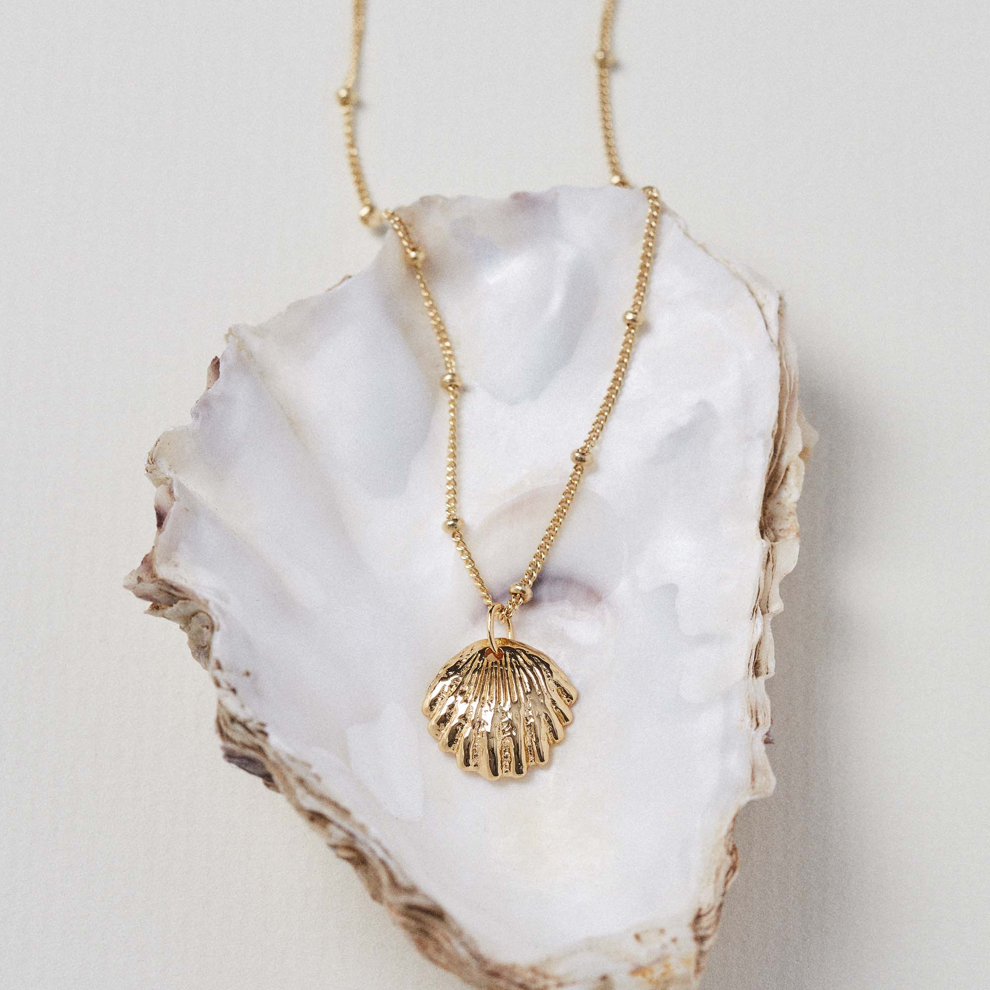 Shell Necklace Gold - Image 2
