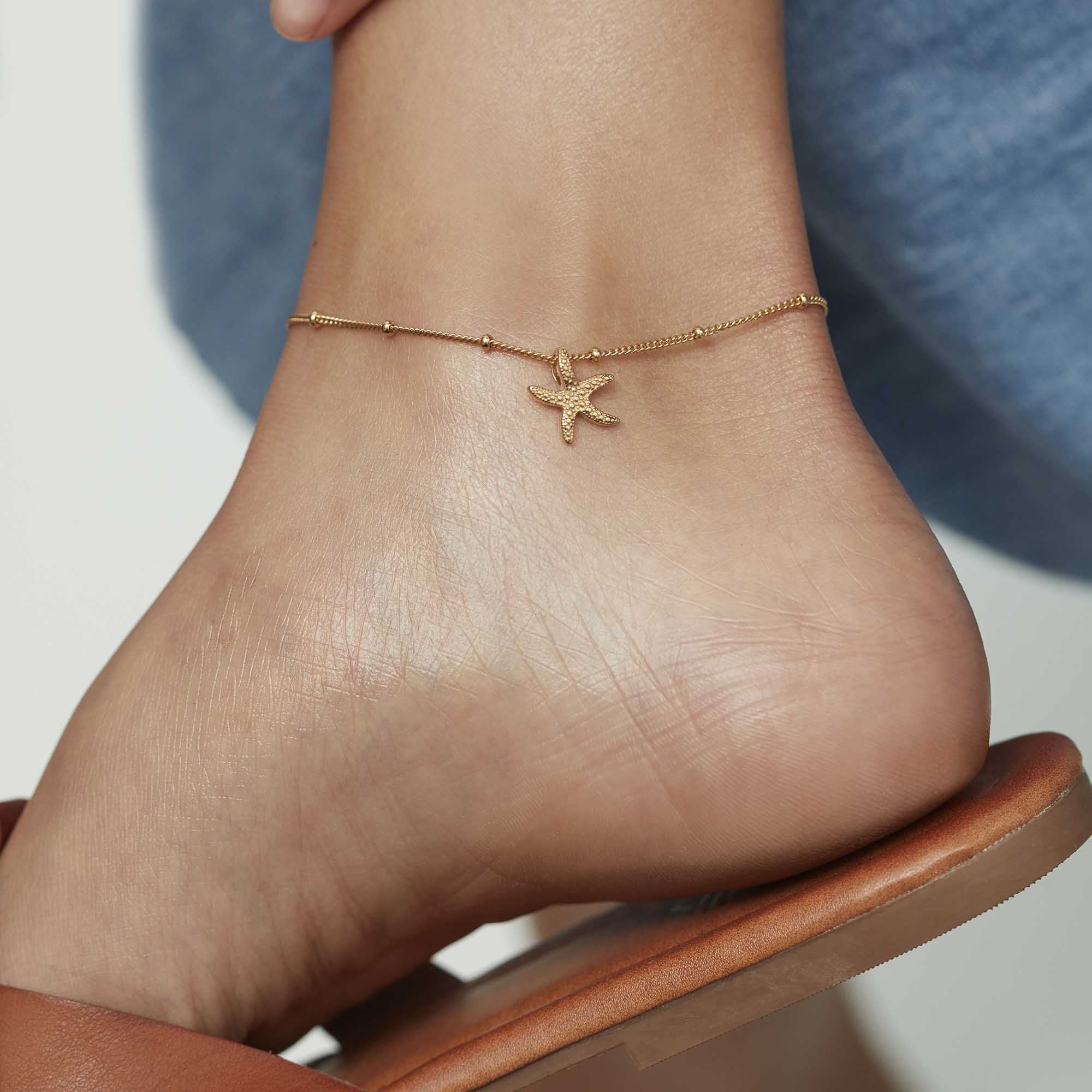 Starfish Anklet Silver - Image 2